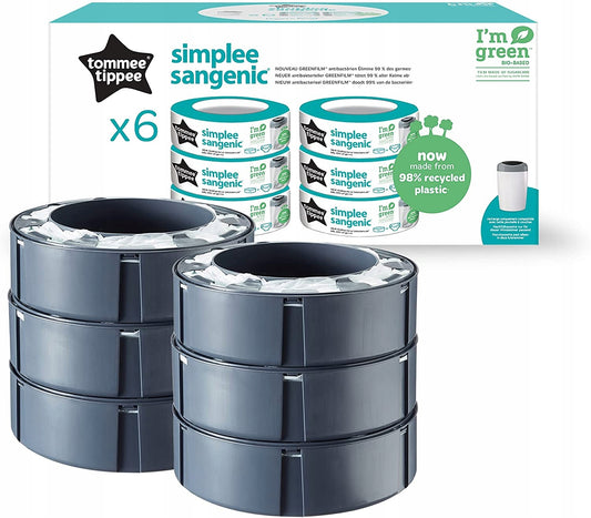 TOMMEE TIPPEE Nachfüllkassette SIMPLEE SANGENIC x6