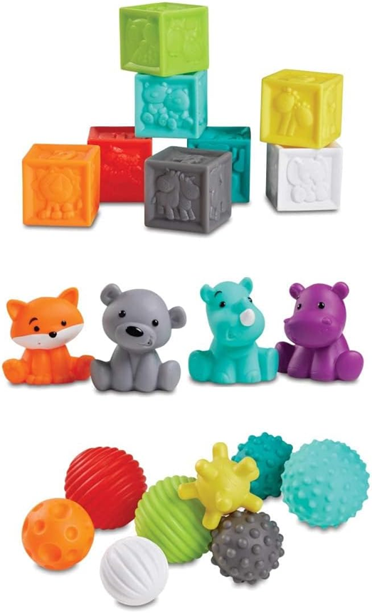 INFANTINO Senso' Balls, Blocks & Buddies sensory toys 20 pieces