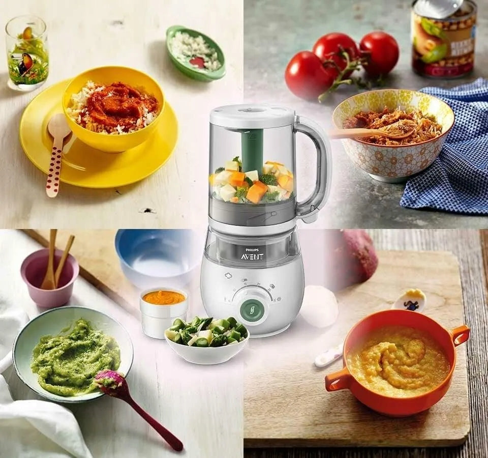 PHILIPS AVENT SCF885/01 4-in-1 Dampfgarer Mixer Flaschenwärmer Auftaufunktion 1000ml