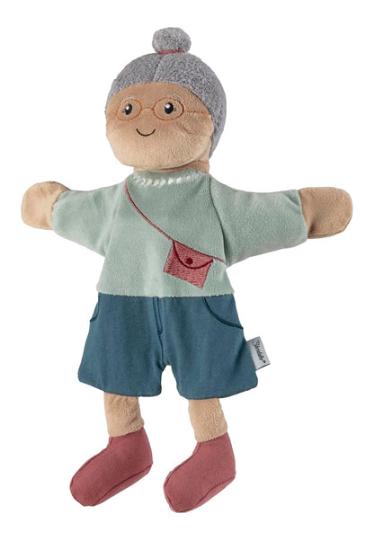 Sterntaler Oma Handpuppe Großmutter mit Brille und Halskette