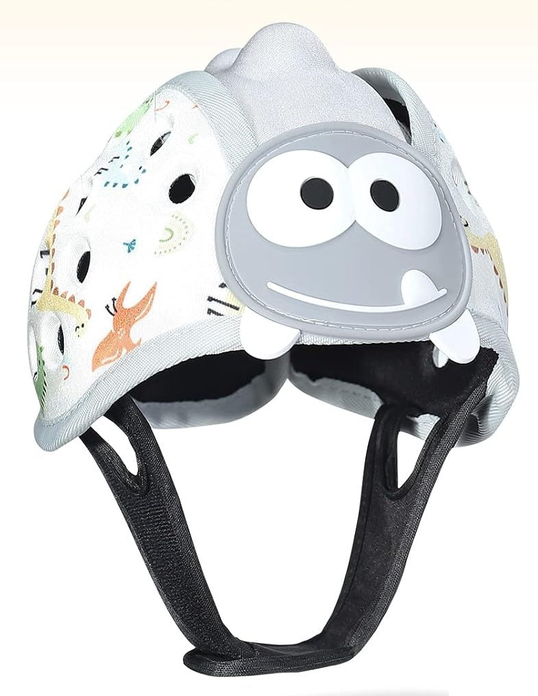ORZBOW Schutzhelm zum Laufenlernen 40-48 cm DINO + Knieschoner