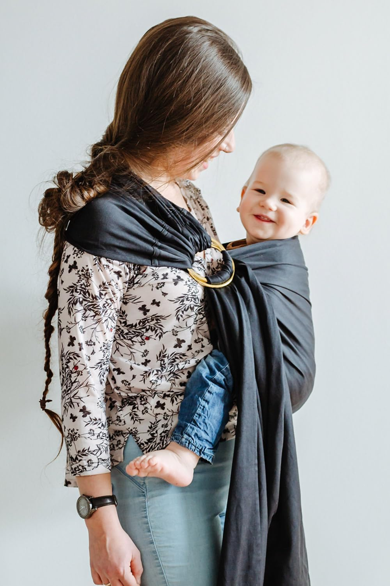 SHABANY Ring Sling Babytrage BIO-BAUMWOLLE