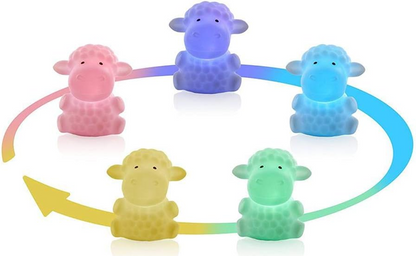 MINILAND Nachtschaf LED-Nachtlicht 5 Farben 12,5 cm