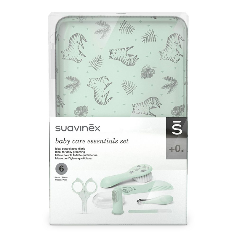 SUAVINEX Babypflegeset 6-teilig + Etui TIGER