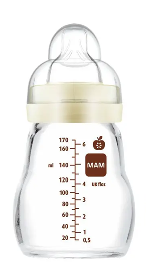 MAM Feel Good sticlă de sticlă 170 ml 0 m+ tetină 1