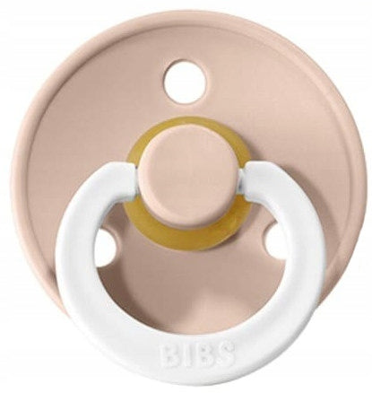 BIBS COLOUR GLOW smoczki uspokajające 2pack kauczuk 0-6 msc – różowy smoczek świecący w ciemności