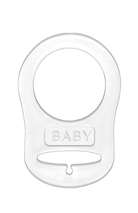 ANNHAO Schnullerkette aus Baumwolle mit Clip 22 cm BRAUN