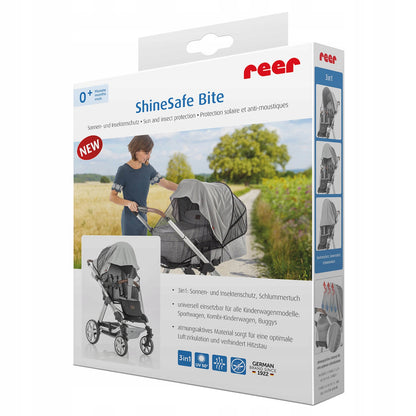 REER ShineSafe 3w1 osłona przeciwsłoneczna moskitiera UPF50+