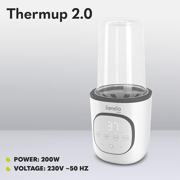 LIONELO podgrzewacz do butelek 5w1 Thermup 2.0, podgrzewacz i sterylizator 200W, biały