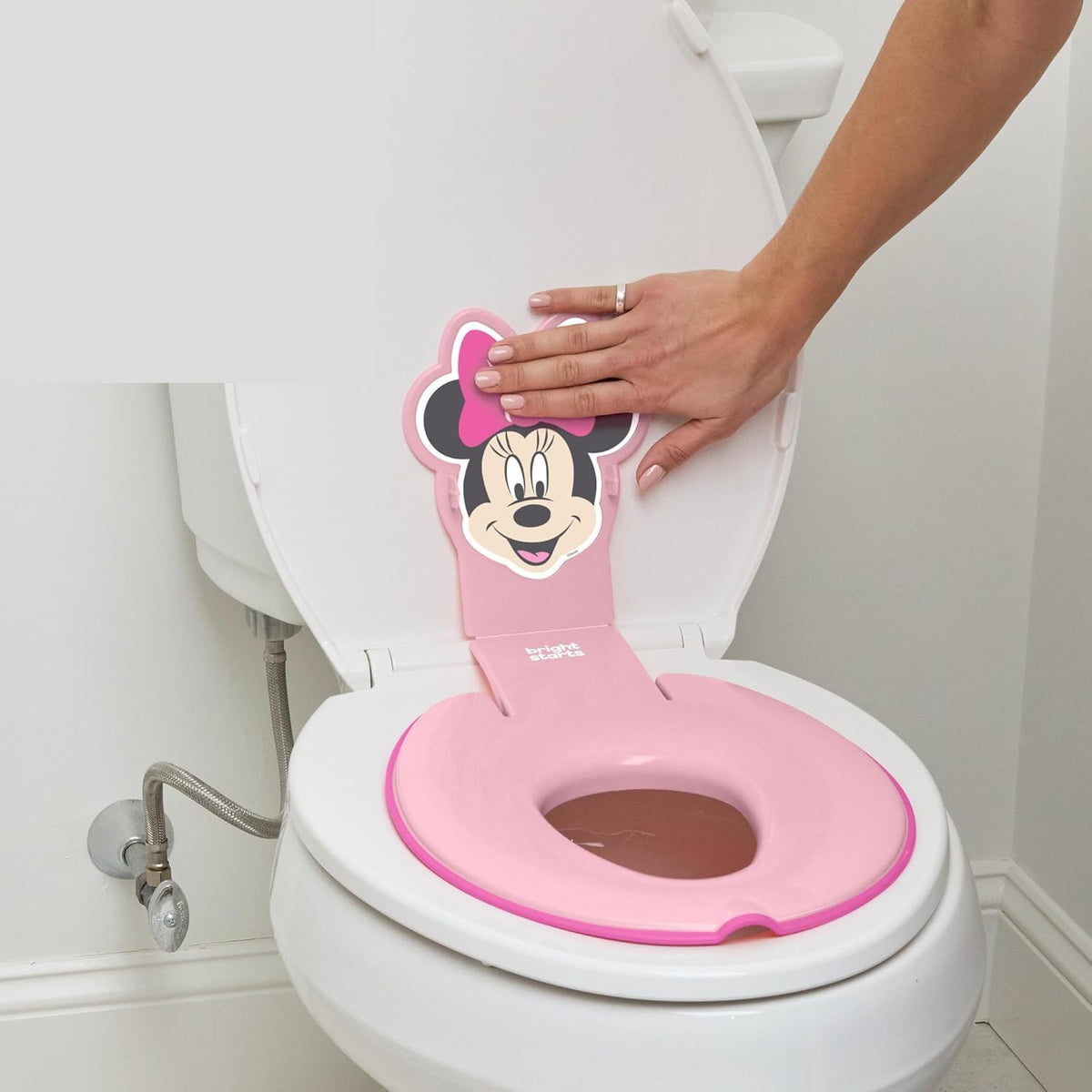 BRIGHT STARTS Flip & Sit toilet seat topper 18+ months, 23 kg, DISNEY MINNIE