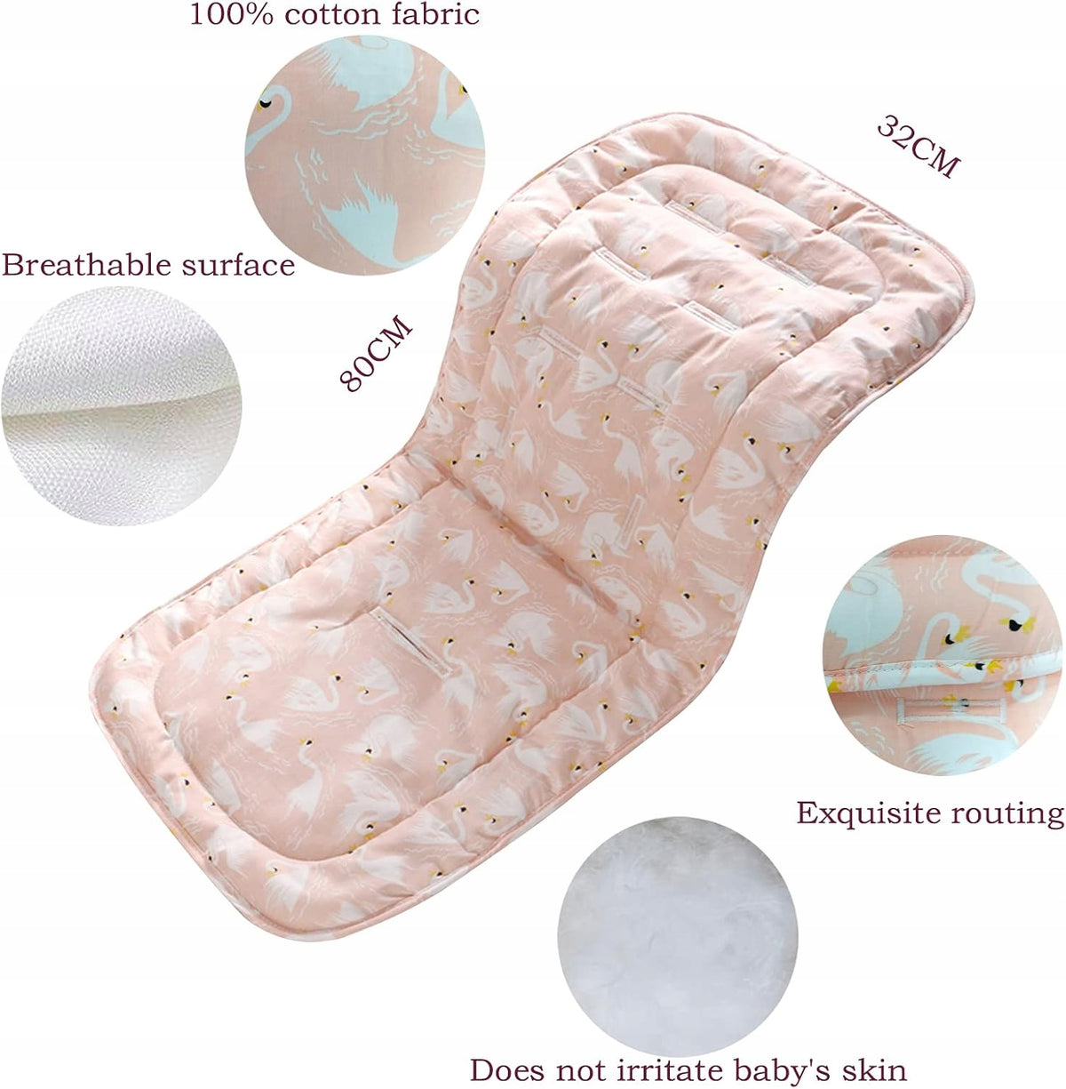 MIRACLE BABY Universal-Sitzauflage für Sportkinderwagen