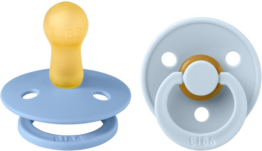 BIBS COLOUR2 latex dummies, roundage 6-18 mpost-sale condition, packaging may show extensive signs of storage