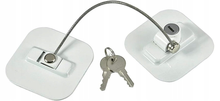 CHILD SAFETY LOCK Sicherung für Schränke und Schubladen 19 cm + 2 Schlüssel