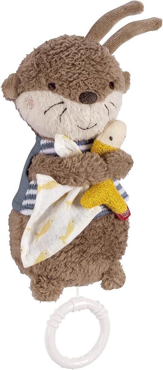 FEHN Plüschanhänger mit Spieluhr OTTER 17 cm Brahms’ Wiegenlied