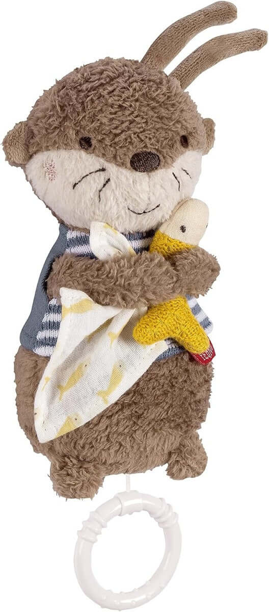 FEHN Plüsch-Spieluhr OTTER 17 cm Brahms Wiegenlied