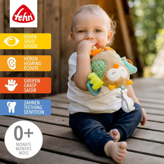 FEHN Schlafender Wald Anhänger mit Rassel und Greifling für Kinderwagen und Babyschale – Produktbild 2
