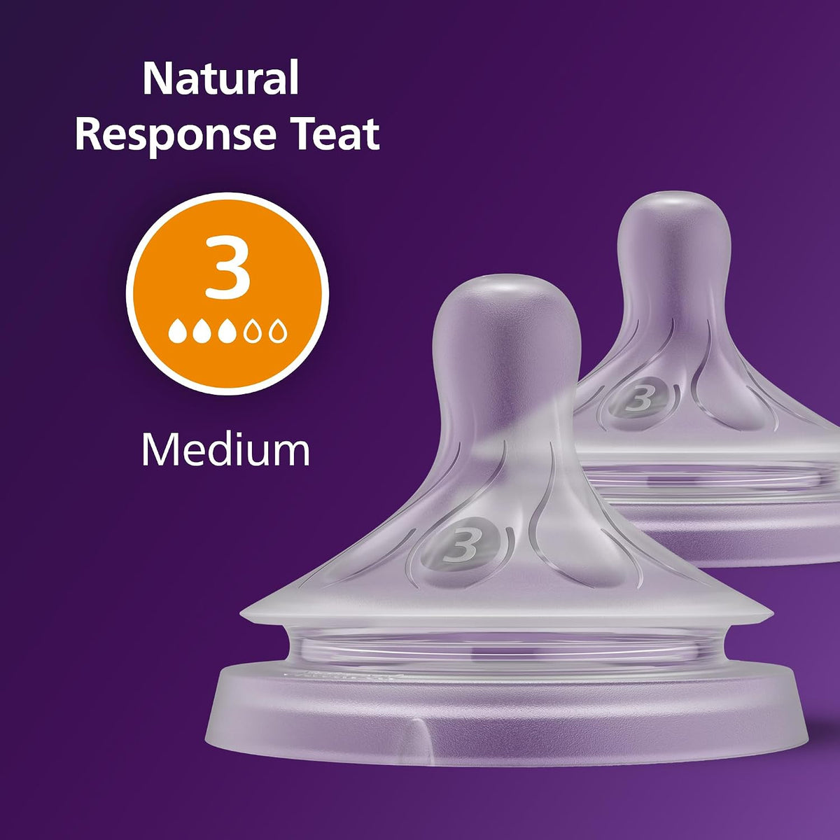 Philips Avent Natural Response Flaschensauger (3) 1m+ x2