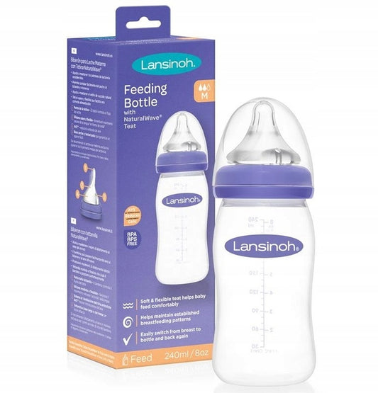 LANSINOH fľaša 240 ml cumlík M