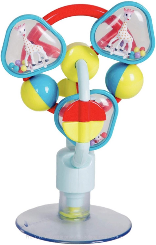 VULLI Sophie die Giraffe sensorisches Spielzeug mit Rassel und Saugnapf 19 cm