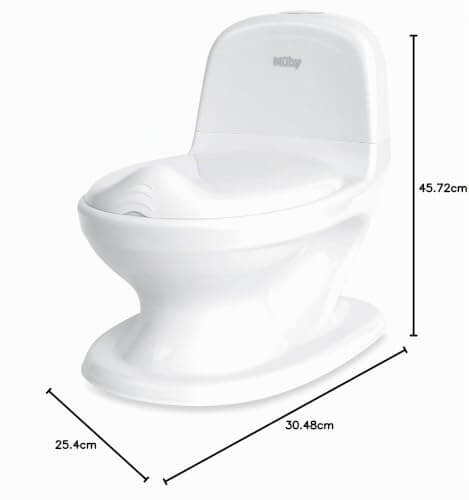 Nuby My Real Potty nocnik treningowy dla dzieci 18m+ dźwięk spłuczki – zdjęcie 3