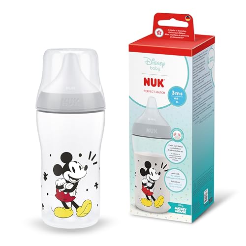 NUK Perfect Match Anti-Colic Flasche 260 ml 3m+ Micky Maus
