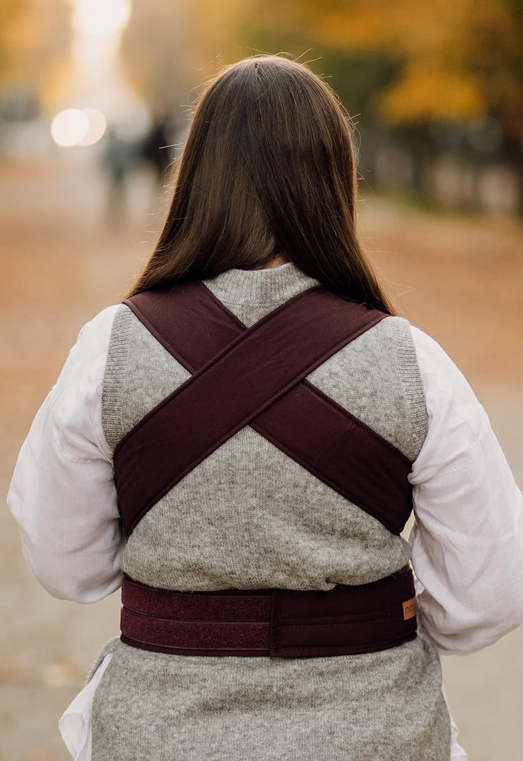 MARSUPI 2.0 nosidełko ergonomiczne XL 3,5 - 15 kg, miękkie nosidło burgundowe