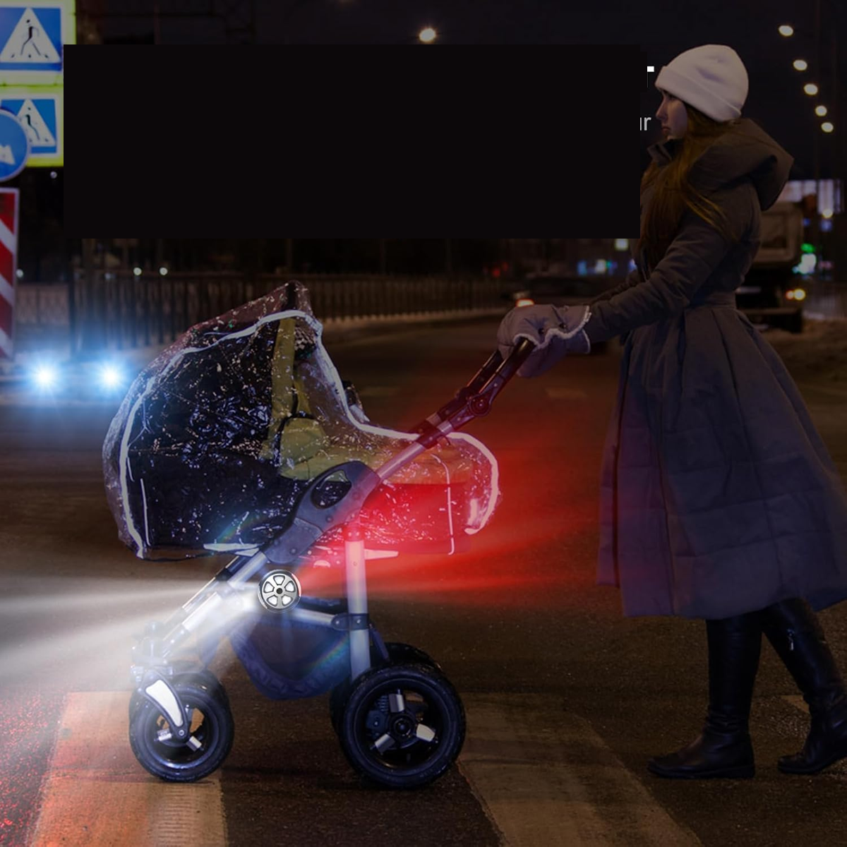 AIWORTHY IP65 wasserdichte Kinderwagenbeleuchtung 8 cm 1 Stück