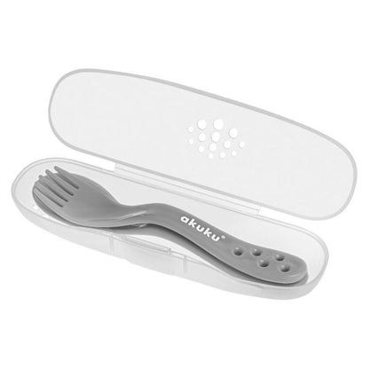 AKUKU sztućce w etui łyżeczka widelec